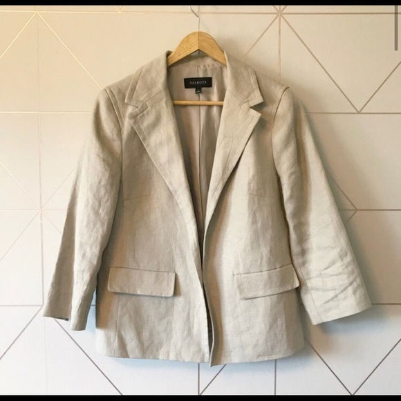 Talbots 100% Linen Blazer - Picture 1 of 5